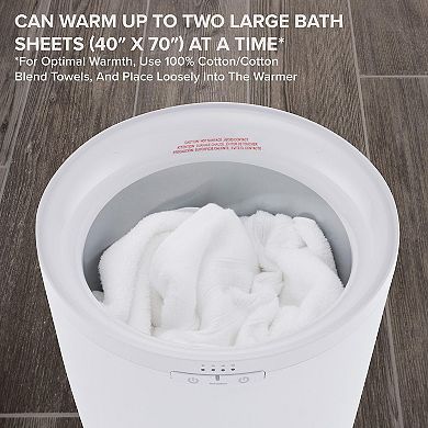 Livefine Towel Warmer, Large Bucket Style Luxury Heated Towel Warmer, Fits Two 40” X 70” Towels