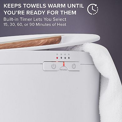 Livefine Towel Warmer, Large Bucket Style Luxury Heated Towel Warmer, Fits Two 40” X 70” Towels