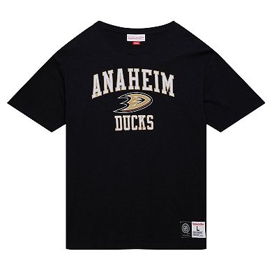 Men's Mitchell & Ness Black Anaheim Ducks Legendary Slub T-Shirt