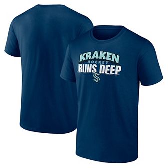 Men's Fanatics Branded Deep Sea Blue Seattle Kraken Local T-Shirt