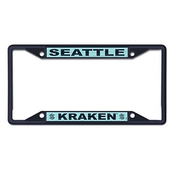 WinCraft Seattle Kraken Chrome Colored License Plate Frame