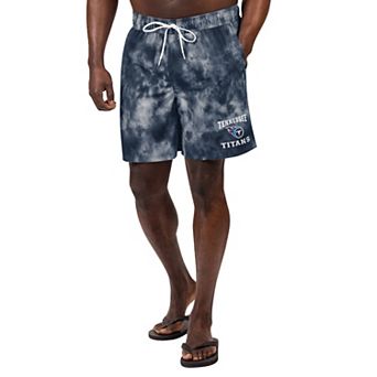 Men's G-III Sports by Carl Banks Navy Tennessee Titans Change Up Volley Swim Trunks