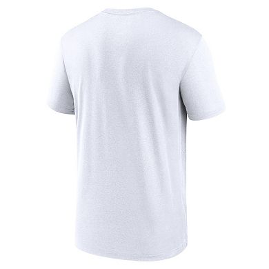 Men's Nike  White New York Yankees Legend Fuse Large Logo Performance T-Shirt