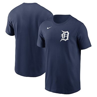 Men's Nike Navy Detroit Tigers Fuse Wordmark T-Shirt