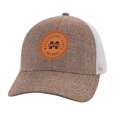 Men's Ahead Tan/White Mississippi State Bulldogs Pregame Adjustable Hat