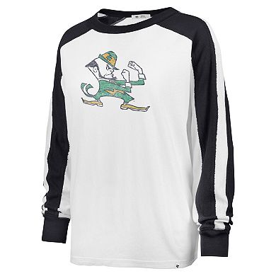Women's '47 White Notre Dame Fighting Irish Premier Caribou Raglan Long Sleeve T-Shirt