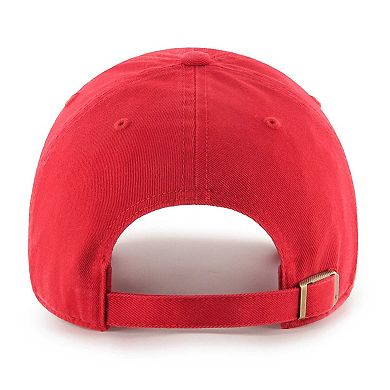 Men's '47 Red Fresno State Bulldogs Clean Up Adjustable Hat