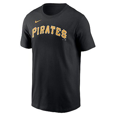 Men's Nike Black Pittsburgh Pirates Fuse Wordmark T-Shirt