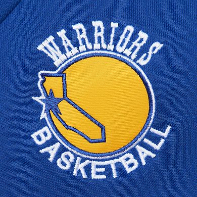 Men's Mitchell & Ness Royal Golden State Warriors Head Coach Pullover Hoodie