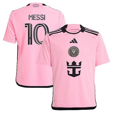 Youth adidas Lionel Messi Pink Inter Miami CF 2024 2getherness Replica Player Jersey