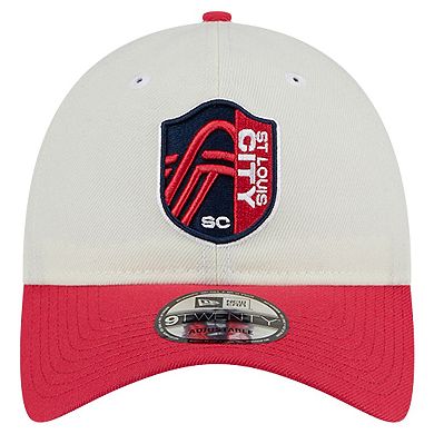 Men's New Era White St. Louis City SC 2024 Kick Off Collection 9TWENTY Adjustable Hat
