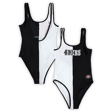 Women's G-III 4Her by Carl Banks Black San Francisco 49ers Last Stand One-Piece Swimsuit
