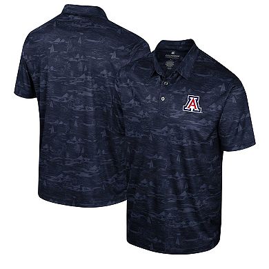 Men's Colosseum Navy Arizona Wildcats Daly Print Polo