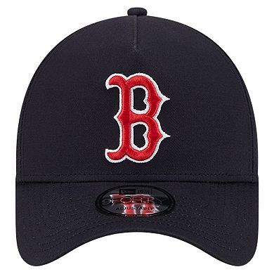 Men's New Era Navy Boston Red Sox Team Color A-Frame 9FORTY Adjustable Hat