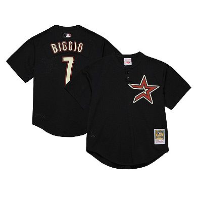 Men's Mitchell & Ness Craig Biggio Black Houston Astros Authentic Batting Practice Jersey