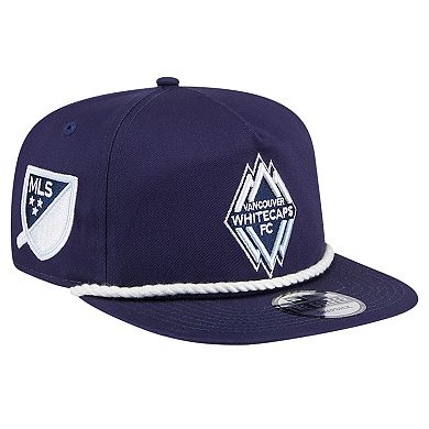 Men's New Era Navy Vancouver Whitecaps FC The Golfer Kickoff Collection Adjustable Hat