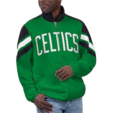 Men's G-III Sports by Carl Banks Green Boston Celtics Game Ball Full-Zip Track Jacket