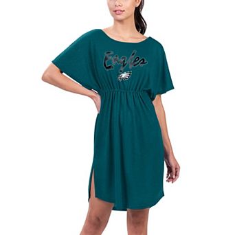 Women's G-III 4Her by Carl Banks Midnight Green Philadelphia Eagles Versus Swim Coverup