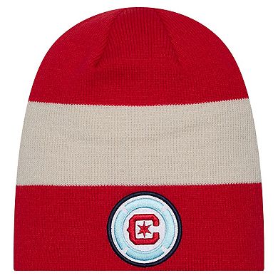 Men's New Era Red Chicago Fire 2024 Kick Off Collection Knit Beanie