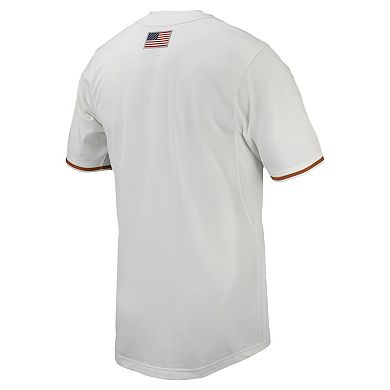 Men's Nike White Texas Longhorns Replica Full-Button Baseball Jersey