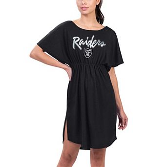 Women's G-III 4Her by Carl Banks Black Las Vegas Raiders Versus Swim Coverup