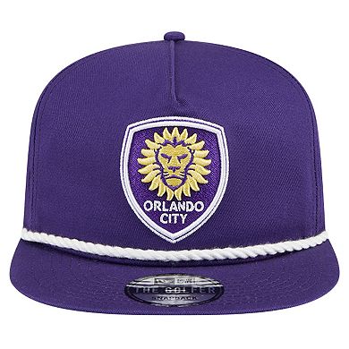 Men's New Era Purple Orlando City SC The Golfer Kickoff Collection Adjustable Hat