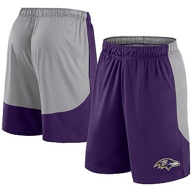 Men's Fanatics Branded Purple Baltimore Ravens Big & Tall Team Logo Shorts
