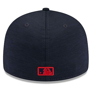 Men's New Era  Navy Atlanta Braves 2024 Clubhouse Low Profile 59FIFTY Fitted Hat