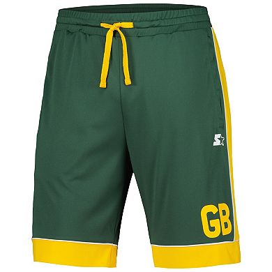 Men's Starter Green/Gold Green Bay Packers Vintage Fan Favorite Shorts