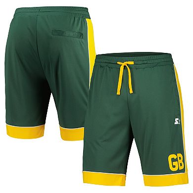 Men's Starter Green/Gold Green Bay Packers Vintage Fan Favorite Shorts