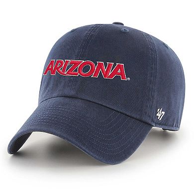 Men's '47 Navy Arizona Wildcats Script Clean Up Adjustable Hat