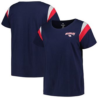 Women's Profile Navy Cleveland Guardians Plus Size Scoop Neck T-Shirt