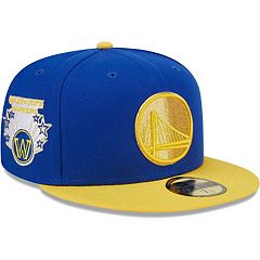 Men's New Era Royal/Gold Golden State Warriors Team Split 9FIFTY