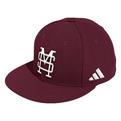 Men's adidas Maroon Mississippi State Bulldogs On-Field Baseball Fitted Hat