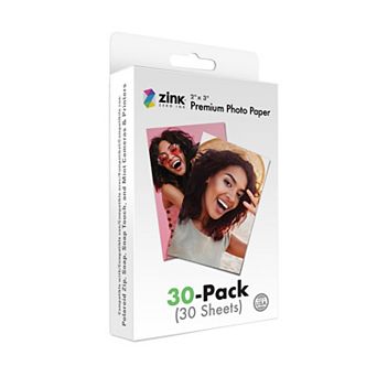 Zink Photo Paper 2x3"(30 Pack) Compatible W/polaroid Snap, Snap Touch, Zip & Mint Cameras & Printers