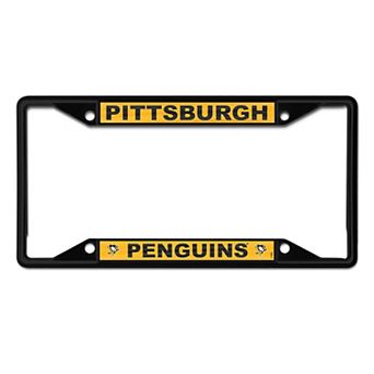WinCraft Pittsburgh Penguins Chrome Colored License Plate Frame