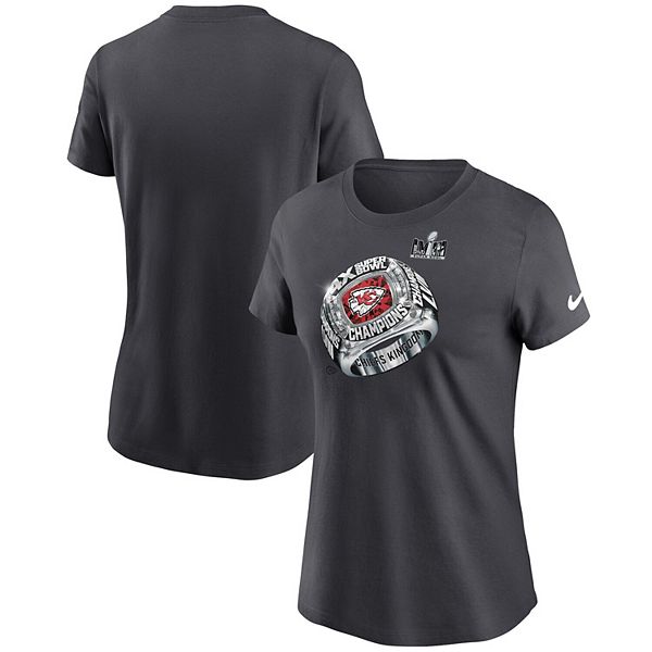 Women's Nike Anthracite Kansas City Chiefs Four-Time Super Bowl ...