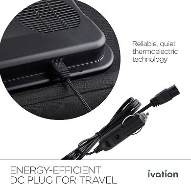 Ivation Electric Cooler Bag, 18 L Portable Thermoelectric 12 Volt Cooler With Shoulder Strap