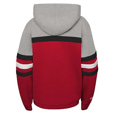 Youth Mitchell & Ness Red New Jersey Devils Head Coach Pullover Hoodie