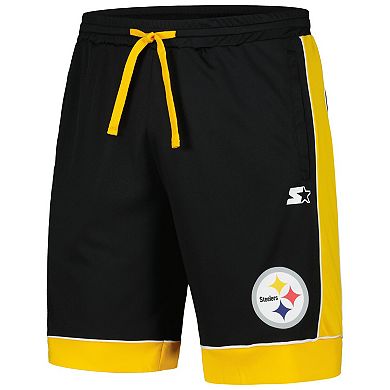 Men's Starter Black/Gold Pittsburgh Steelers Fan Favorite Fashion Shorts