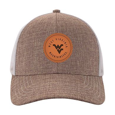 Men's Ahead Tan/White West Virginia Mountaineers Pregame Adjustable Hat
