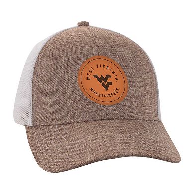 Men's Ahead Tan/White West Virginia Mountaineers Pregame Adjustable Hat