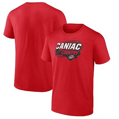 Men's Fanatics Branded Red Carolina Hurricanes Local Domain T-Shirt