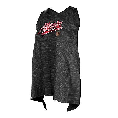 Women's 5th & Ocean by New Era Black Atlanta United FC Athletic Cross Back Tank Top