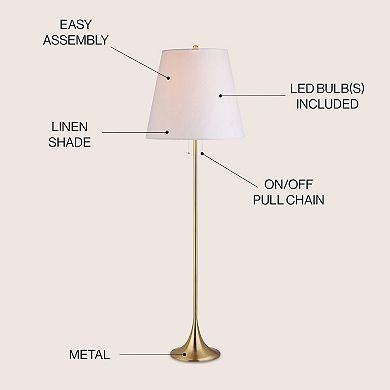 Amelia Metal Led Floor Lamp
