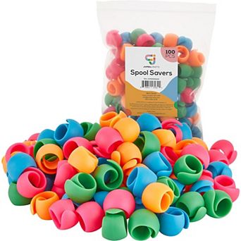 Jumblcrafts 100 Pcs. Thread Spool Savers For Sewing & Embroidery Thread