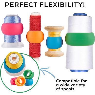 Jumblcrafts 100 Pcs. Thread Spool Savers For Sewing & Embroidery Thread