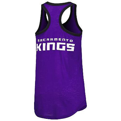 Women's G-III 4Her by Carl Banks Purple Sacramento Kings Showdown Scoop-Neck Racerback Tank Top