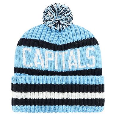 Men's '47 Light Blue Washington Capitals Cherry Blossom Bering Cuffed Knit Hat with Pom