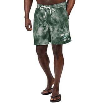 Men's G-III Sports by Carl Banks Green New York Jets Change Up Volley Swim Trunks
